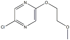 2-chloro-5-(2-methoxyethoxy)pyrazine Struktur