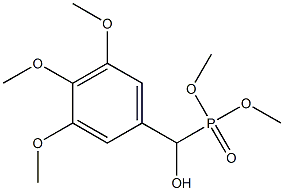 dimethyl hydroxy(3,4,5-trimethoxyphenyl)methylphosphonate Struktur