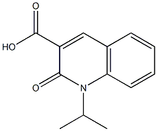 1-Isopropyl-2-oxo-1,2-dihydro-quinoline-3-carboxylic acid Struktur