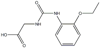 ({[(2-ethoxyphenyl)amino]carbonyl}amino)acetic acid Struktur