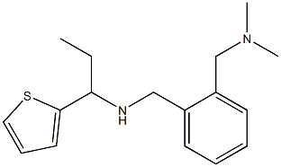 ({2-[(dimethylamino)methyl]phenyl}methyl)[1-(thiophen-2-yl)propyl]amine Struktur