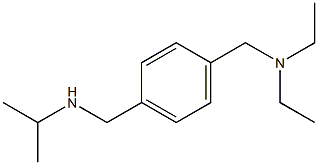 ({4-[(diethylamino)methyl]phenyl}methyl)(propan-2-yl)amine Struktur