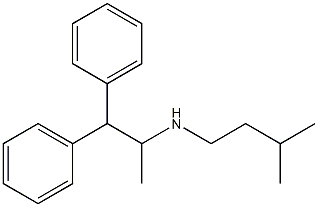 (1,1-diphenylpropan-2-yl)(3-methylbutyl)amine Struktur