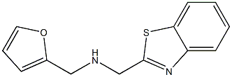 (1,3-benzothiazol-2-ylmethyl)(furan-2-ylmethyl)amine Struktur