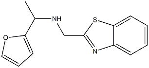 (1,3-benzothiazol-2-ylmethyl)[1-(furan-2-yl)ethyl]amine Struktur