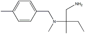 (1-amino-2-methylbutan-2-yl)(methyl)[(4-methylphenyl)methyl]amine Struktur