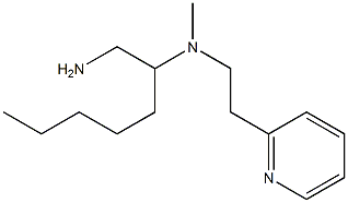 (1-aminoheptan-2-yl)(methyl)[2-(pyridin-2-yl)ethyl]amine Struktur