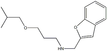 (1-benzofuran-2-ylmethyl)[3-(2-methylpropoxy)propyl]amine Struktur