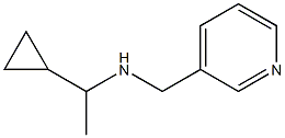 (1-cyclopropylethyl)(pyridin-3-ylmethyl)amine Struktur