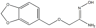 (1Z)-2-(1,3-benzodioxol-5-ylmethoxy)-N'-hydroxyethanimidamide Struktur