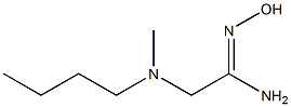 (1Z)-2-[butyl(methyl)amino]-N'-hydroxyethanimidamide Struktur