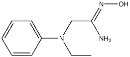 (1Z)-2-[ethyl(phenyl)amino]-N'-hydroxyethanimidamide Struktur