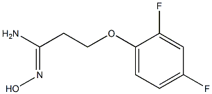 (1Z)-3-(2,4-difluorophenoxy)-N'-hydroxypropanimidamide Struktur