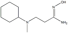 (1Z)-3-[cyclohexyl(methyl)amino]-N'-hydroxypropanimidamide Struktur