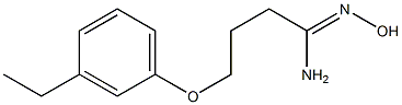 (1Z)-4-(3-ethylphenoxy)-N'-hydroxybutanimidamide Struktur