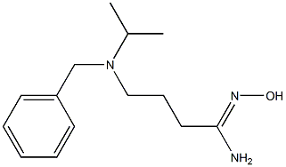 (1Z)-4-[benzyl(isopropyl)amino]-N'-hydroxybutanimidamide Struktur