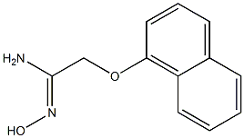 (1Z)-N'-hydroxy-2-(1-naphthyloxy)ethanimidamide Struktur