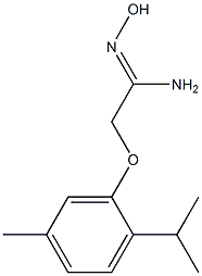 (1Z)-N'-hydroxy-2-(2-isopropyl-5-methylphenoxy)ethanimidamide Struktur