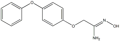 (1Z)-N'-hydroxy-2-(4-phenoxyphenoxy)ethanimidamide Struktur