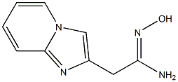 (1Z)-N'-hydroxy-2-imidazo[1,2-a]pyridin-2-ylethanimidamide Struktur