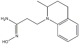 (1Z)-N'-hydroxy-3-(2-methyl-3,4-dihydroquinolin-1(2H)-yl)propanimidamide Struktur