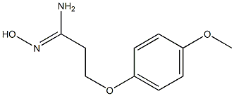 (1Z)-N'-hydroxy-3-(4-methoxyphenoxy)propanimidamide Struktur