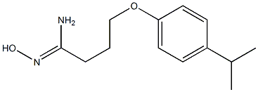 (1Z)-N'-hydroxy-4-(4-isopropylphenoxy)butanimidamide Struktur