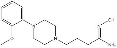 (1Z)-N'-hydroxy-4-[4-(2-methoxyphenyl)piperazin-1-yl]butanimidamide Struktur