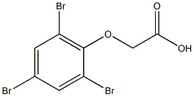 (2,4,6-tribromophenoxy)acetic acid Struktur