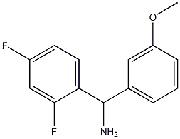 (2,4-difluorophenyl)(3-methoxyphenyl)methanamine Struktur