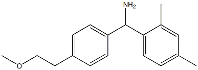 (2,4-dimethylphenyl)[4-(2-methoxyethyl)phenyl]methanamine Struktur