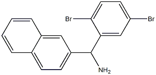 (2,5-dibromophenyl)(naphthalen-2-yl)methanamine Struktur