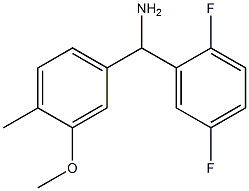 (2,5-difluorophenyl)(3-methoxy-4-methylphenyl)methanamine Struktur