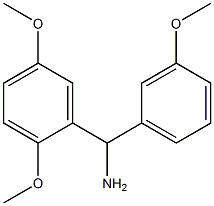 (2,5-dimethoxyphenyl)(3-methoxyphenyl)methanamine Struktur