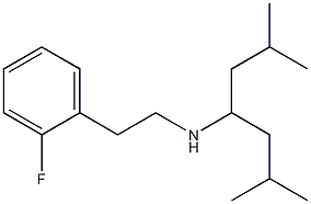 (2,6-dimethylheptan-4-yl)[2-(2-fluorophenyl)ethyl]amine Struktur