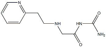 (2-{[2-(pyridin-2-yl)ethyl]amino}acetyl)urea Struktur