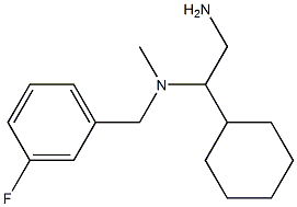 (2-amino-1-cyclohexylethyl)[(3-fluorophenyl)methyl]methylamine Struktur