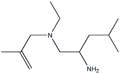 (2-amino-4-methylpentyl)(ethyl)(2-methylprop-2-en-1-yl)amine Struktur