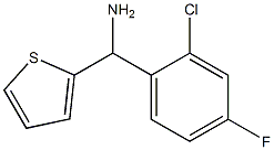 (2-chloro-4-fluorophenyl)(thiophen-2-yl)methanamine Struktur