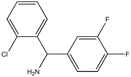 (2-chlorophenyl)(3,4-difluorophenyl)methanamine Struktur