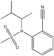 (2-cyanophenyl)-N-(3-methylbutan-2-yl)methanesulfonamide Struktur