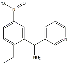 (2-ethyl-5-nitrophenyl)(pyridin-3-yl)methanamine Struktur