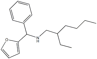 (2-ethylhexyl)[furan-2-yl(phenyl)methyl]amine Struktur