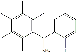 (2-iodophenyl)(2,3,4,5,6-pentamethylphenyl)methanamine Struktur