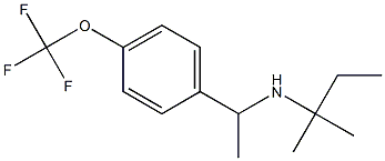 (2-methylbutan-2-yl)({1-[4-(trifluoromethoxy)phenyl]ethyl})amine Struktur