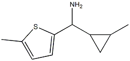 (2-methylcyclopropyl)(5-methylthiophen-2-yl)methanamine Struktur