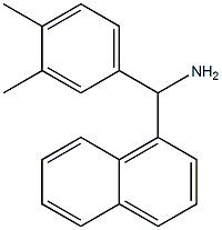 (3,4-dimethylphenyl)(naphthalen-1-yl)methanamine Struktur