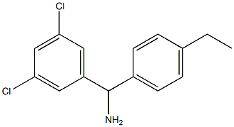 (3,5-dichlorophenyl)(4-ethylphenyl)methanamine Struktur