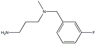 (3-aminopropyl)[(3-fluorophenyl)methyl]methylamine Struktur