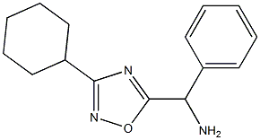 (3-cyclohexyl-1,2,4-oxadiazol-5-yl)(phenyl)methanamine Struktur